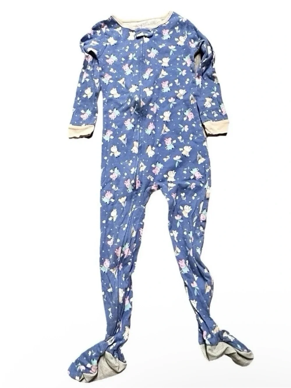 Toddler Girl One Piece Lightweight Footie Pajamas Size 4T